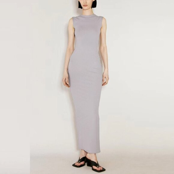 Ssense Entire Studios Sleeveless Maxi Dress XS/S Grey - Picture 2 of 12